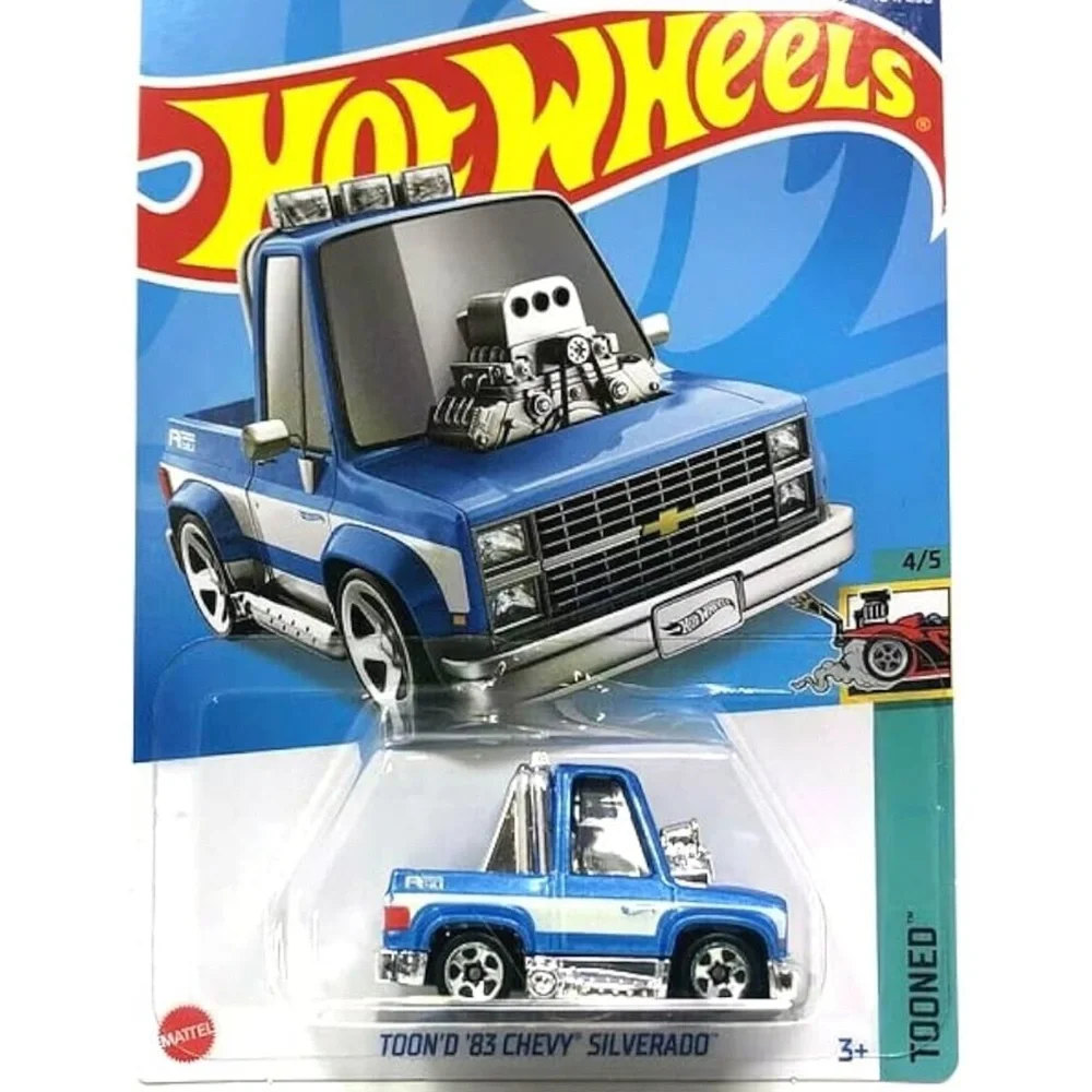 DieCast Hot Wheels Toon'd 83 Chevy Silverado, Tooned 4/5 [Blue] 104/250
